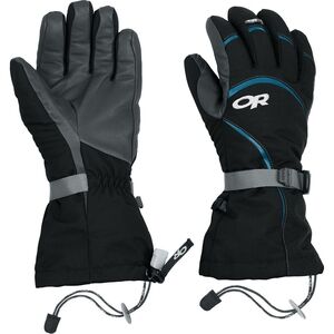 Outdoor Research Black and Gray Gloves Highcamp Size LG